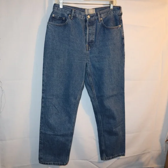 Everlane The Original Cheeky Jeans Cropped Size 29 X 27 Vintage Wash - Picture 4 of 10